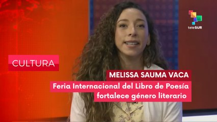 Entrevista a la poeta y fotógrafa Melissa Sauma CULTURA EDICIÓN CENTRAL 21-11-2025