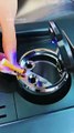 Car Ashtray with Blue LED Light 🚗✨ Easy Clean Stainless Design 🇺🇸