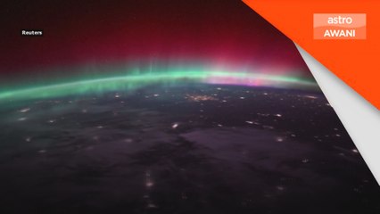 NASA rakaman Aurora Borealis dari stesen angkasa