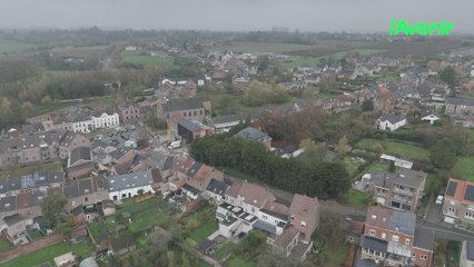 Le Brabant wallon vu du ciel : Quenast (Rebecq) s'est construite autour de sa carrière