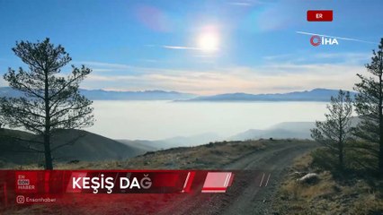 Erzincan Ovası "Pamuk Denizine" döndü: Keşiş Dağları’ndan eşsiz sis manzarası