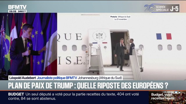 Plan de Donald Trump pour l'Ukraine: Emmanuel Macron s'entretient avec la présidente de la Commission européenne, avant l'ouverture du G20