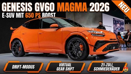 Neuer Genesis GV60 Magma (Modelljahr 2026): Power trifft Hightech im Elektro-SUV