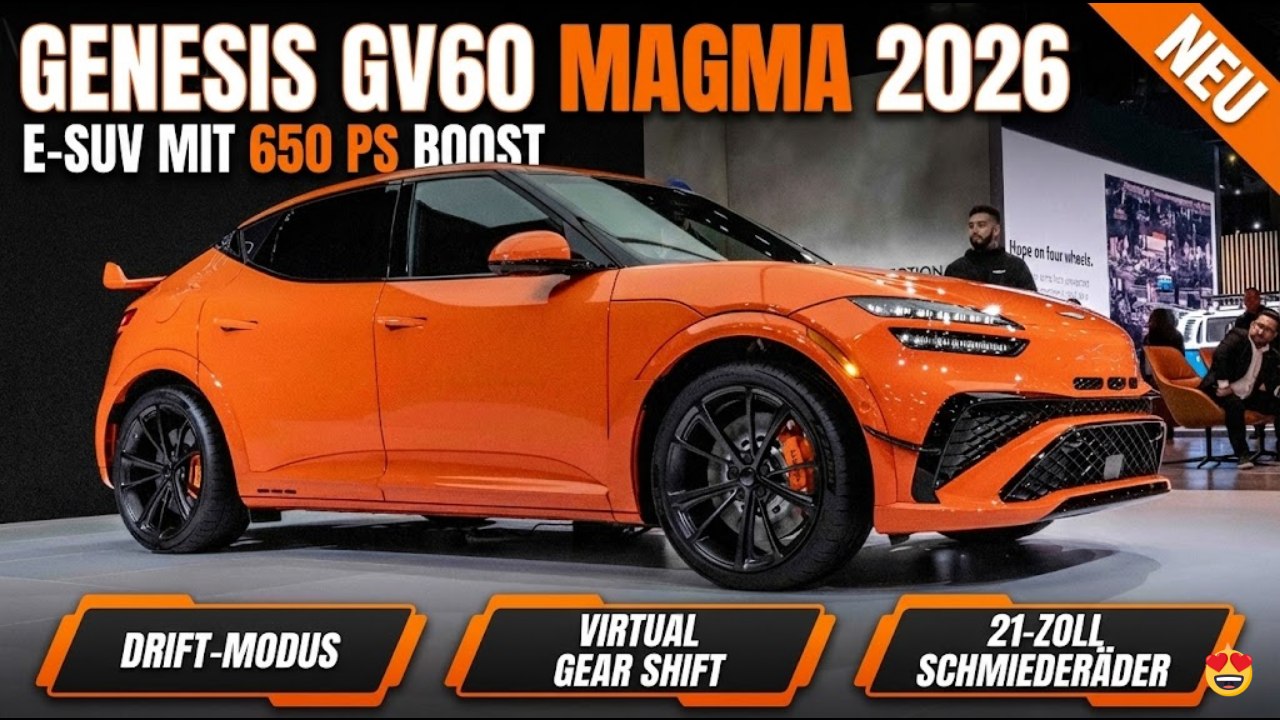 Neuer Genesis GV60 Magma (Modelljahr 2026): Power trifft Hightech im Elektro-SUV