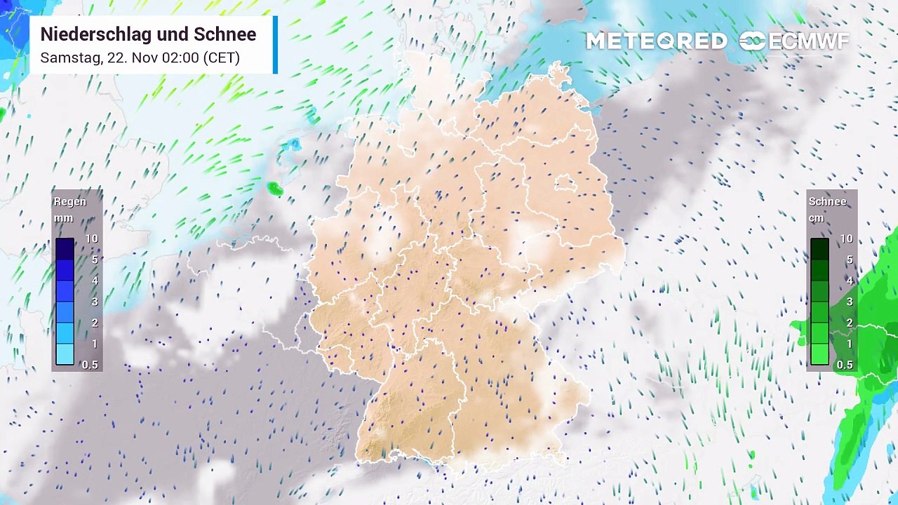Schnee- und Eisregenfront am Sonntagnachmittag!