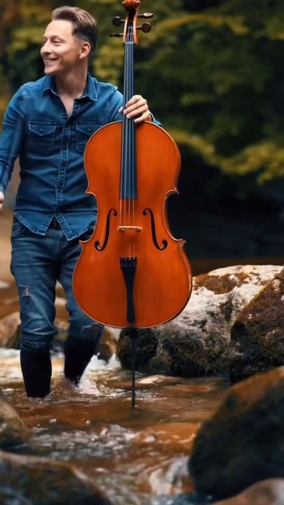 un contre bassiste dans une rivière il laisse glisser les notes et l’eau répond en écho