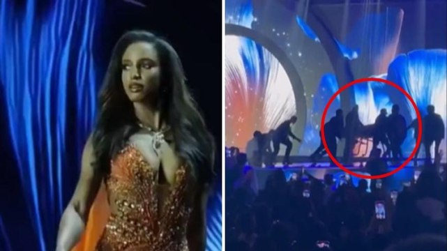 Caduta shock a Miss Universo: concorrente portata via in barella