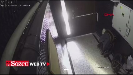 Binanın önünde skuteri böyle çaldı