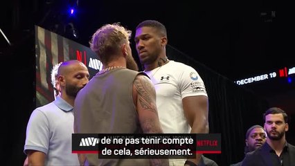 Boxe - Anthony Joshua prévient Jake Paul : "Je vais lui casser la figure et lui démolir le corps"