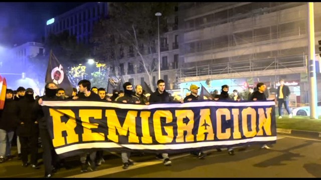 L'estrema destra marcia a Madrid per l'anniversario della morte di Franco