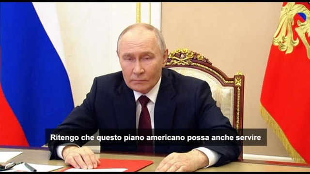Putin: il piano Usa può essere la base per un accordo di pace