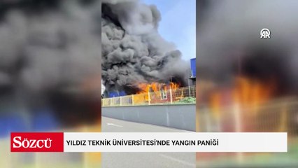 Yıldız Teknik Üniversitesi'nde yangın paniği