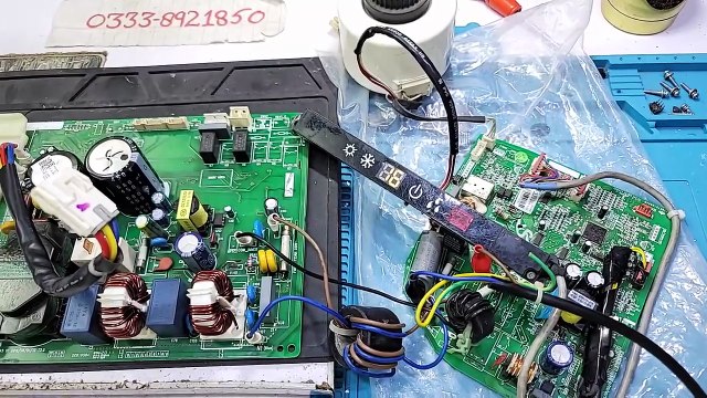 Gree dc inverter ac PU E6 error code BABAR PCB BABAR PCB inverter ac PCB repairing workshop