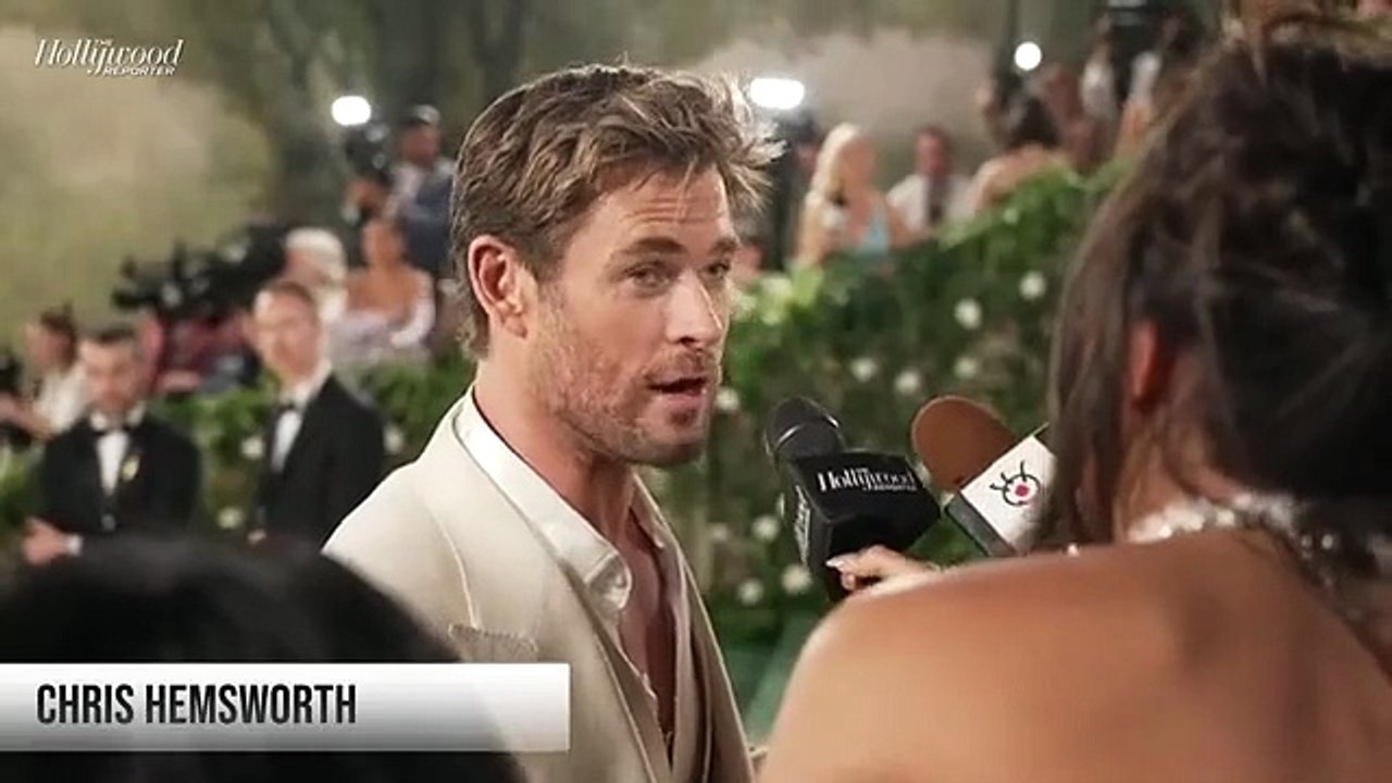 Met Gala Co-Chair Chris Hemsworth Reveals the Most Fashionable From the "Hollywood Chris Club" | THR Video