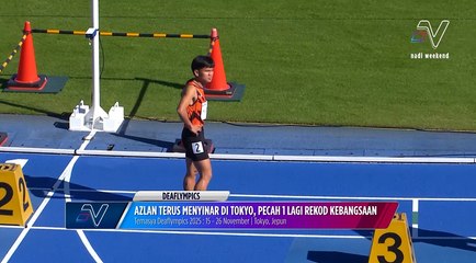 Azlan Kuste pecah rekod kebangsaan lagi di Tokyo!