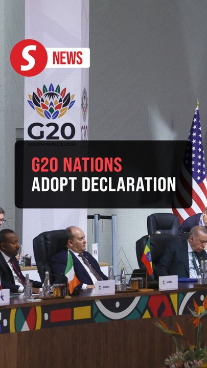 G20 summit in South Africa adopts declaration despite US boycott
