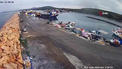 Didim'de bir anlık hata kazaya dönüştü: Araç denize uçtu