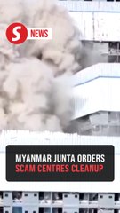 Buildings demolished, hundreds nabbed as Myanmar junta cracks down on scam centres