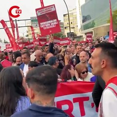 CHP İstanbul İl Örgütü’nden TRT yürüyüşü: Akmerkez önünde yoğun polis güvenliği!