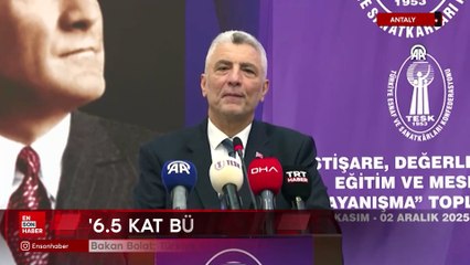 Bakan Bolat: Türkiye ekonomisini dolar bazında 6,5 kat büyüttük