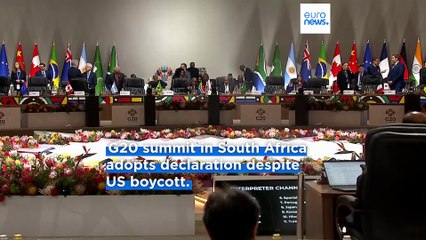 Africa's first G20 summit adopts declaration as EU leaders respond to US peace plan for Ukraine