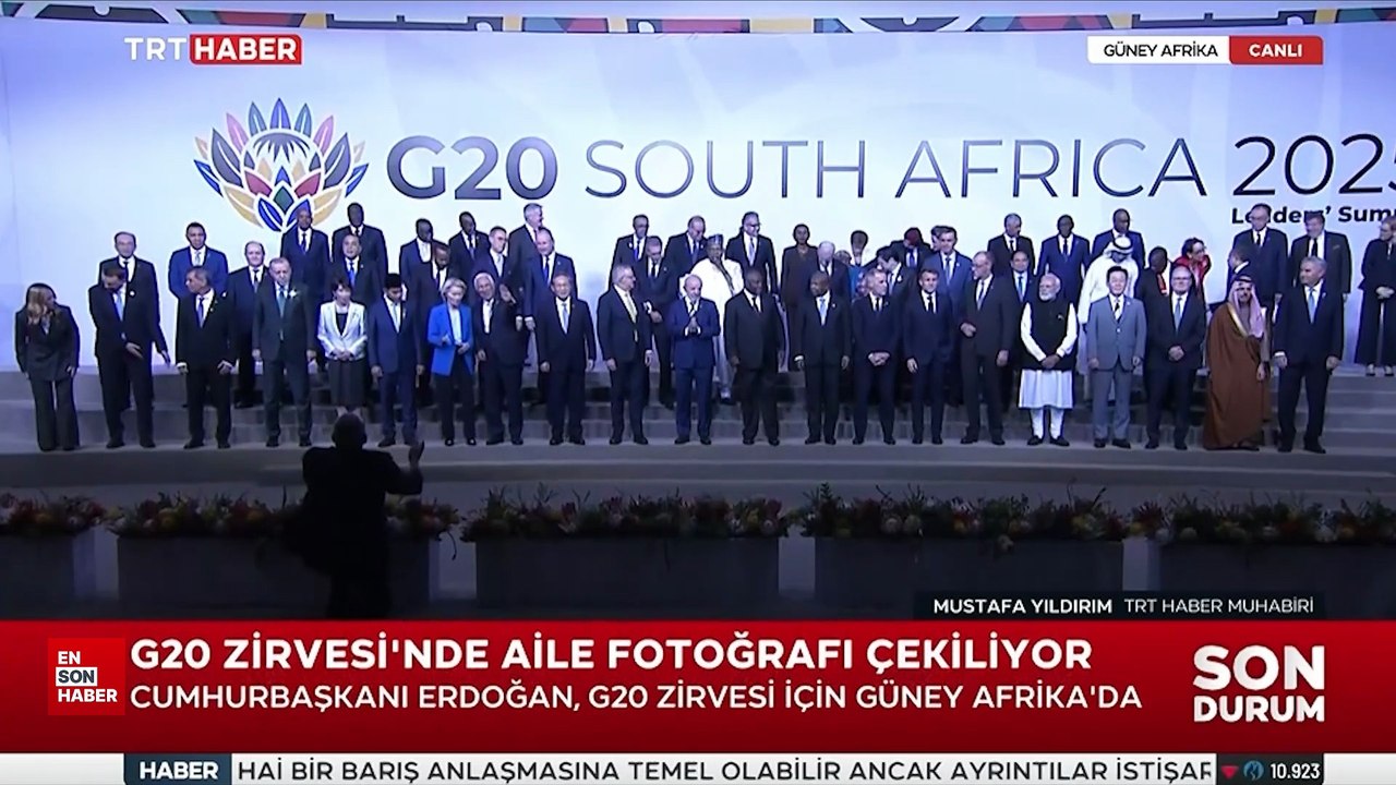 G-20 Liderler Zirvesi'nde aile fotoğrafı çekildi