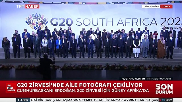 G-20 Liderler Zirvesi'nde aile fotoğrafı çekildi