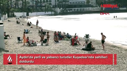 Kasım ayında yazı yaşıyorlar! Hava 27, deniz 23 derece: Plajlar doldu taştı