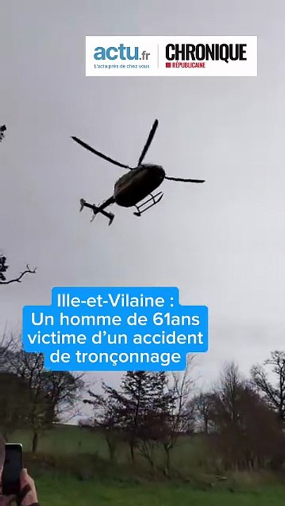 Un homme de 61 ans héliporté près de Fougères