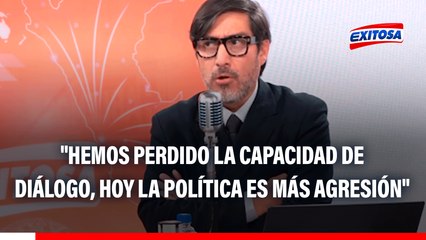 Jesús Verde: "Hemos perdido la capacidad de diálogo, hoy la política es más agresión que intercambio de ideas"