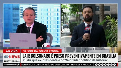Defesa de Jair Bolsonaro vai apresentar recurso após prisão preventiva do ex-presidente