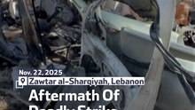 Aftermath Of Deadly Strike In South Lebanon