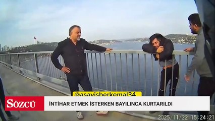 İntihar etmek isterken bayılınca kurtarıldı