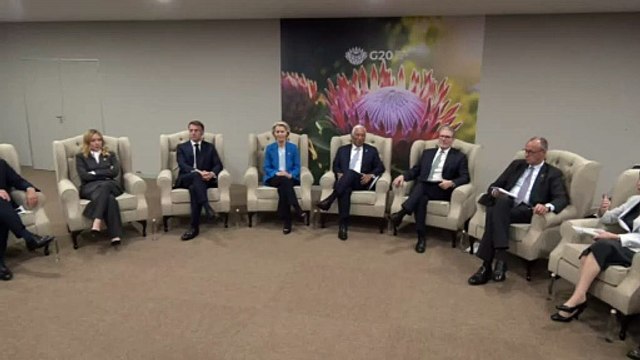 Starmer meets Ukraine allies at G20