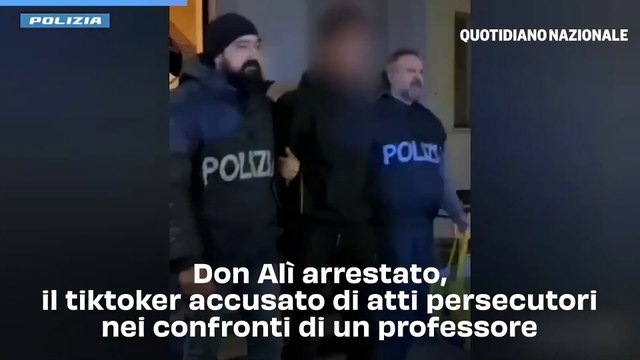 Don Alì arrestato, il tiktoker accusato di atti persecutori nei confronti di un professore
