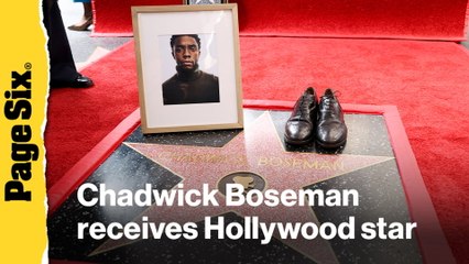 Chadwick Boseman posthumously receives Hollywood Walk of Fame star