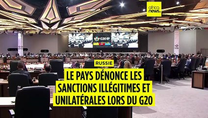 Sommet du G20 : la Russie dénonce des sanctions illégitimes lors du sommet du G20