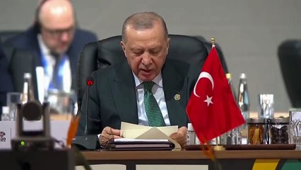 Cumhurbaşkanı Erdoğan G20 Liderler Zirvesi'nde konuştu