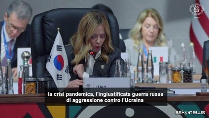 Meloni: lavoriamo con Usa e Ue per pace una giusta in Ucraina