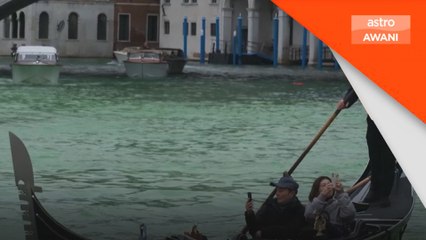 Terusan Venice bertukar hijau, aktivis bantah COP30