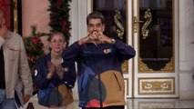 Maduro envía mensaje a Trump, bailando.: 