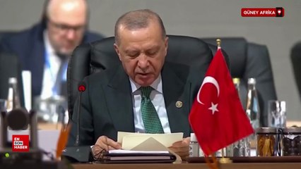 Cumhurbaşkanı Erdoğan: Gazze'nin yeniden inşasına gecikmeden başlanmalıdır
