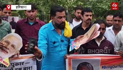 रूस में फंसे हरियाणवी युवा, यूक्रेन युद्ध में भेजा गया, रोहतक में परिजनों के साथ नवीन जयहिंद ने की वापस लाने की मांग