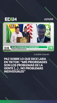 Paz sobre lo que dice Lara en TikTok: “Mis prioridades son los problemas de la gente (…) , no problemas individuales”