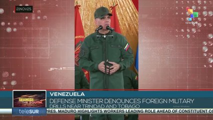 Venezuela, Defense Minister denounces foreign military drills near Trinidad and Tobago