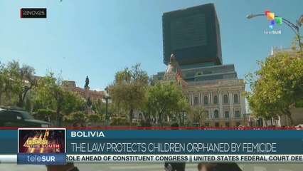 Bolivia, the law protects children orphaned by femicide