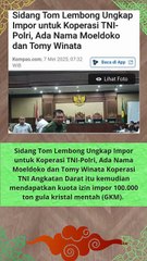 Makin Jelas Kalau Tom Lembong Di KORBANKAN