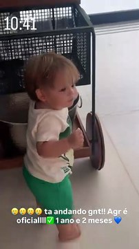 Momento fofura! Virginia mostra primeiros passos do filho caçula: “Tá andando”