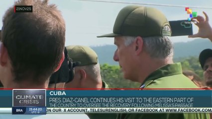 Cuba, pres. Diaz-Canel continues his visit to the eastern part of the country to oversee the recovery following Melissa’s passage