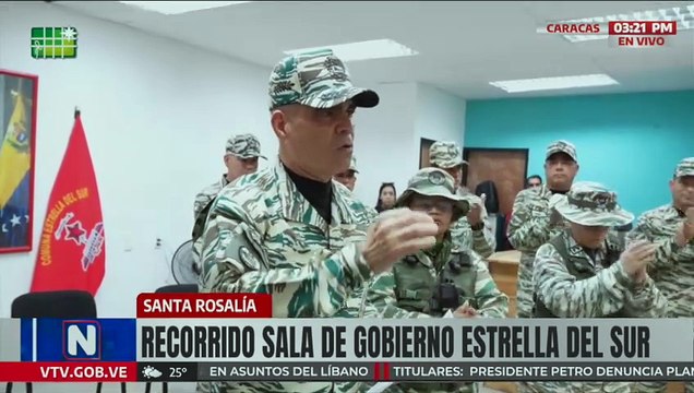 Vpdte. Sectorial Padrino López realiza recorrido por la Sala de Gobierno Estrella del Sur